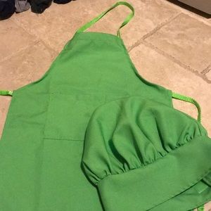Mini chef apron and hat